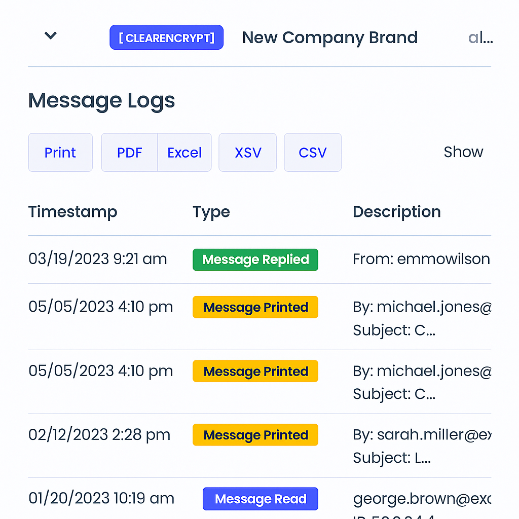 Message Tracking
