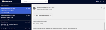 LiveArchive Backup