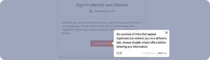 Users Click or Report